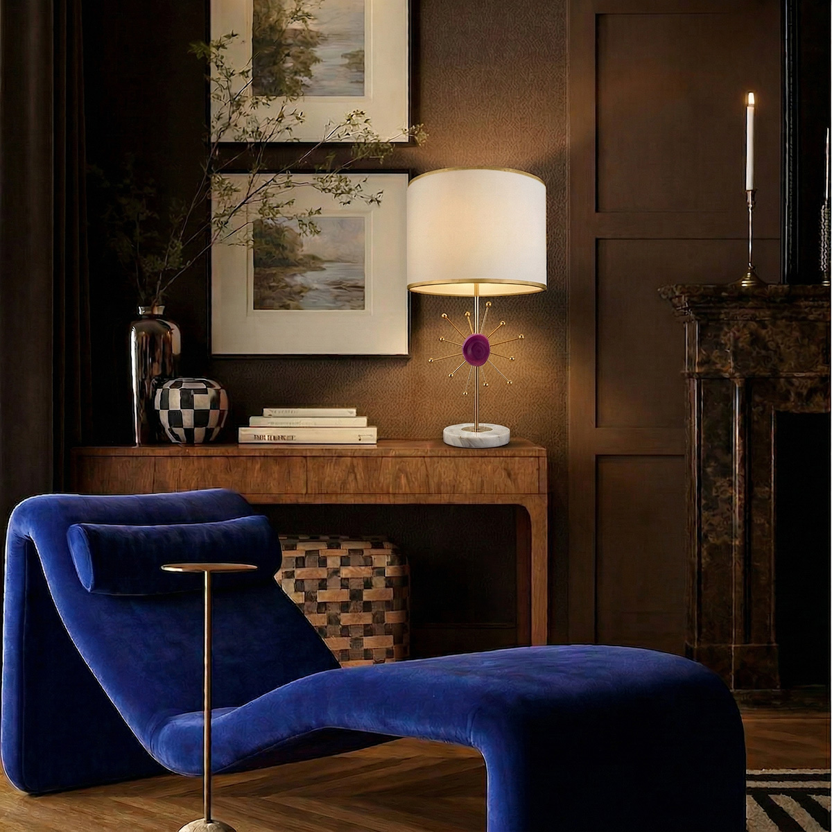 настольная лампа loft it agate 10514t red