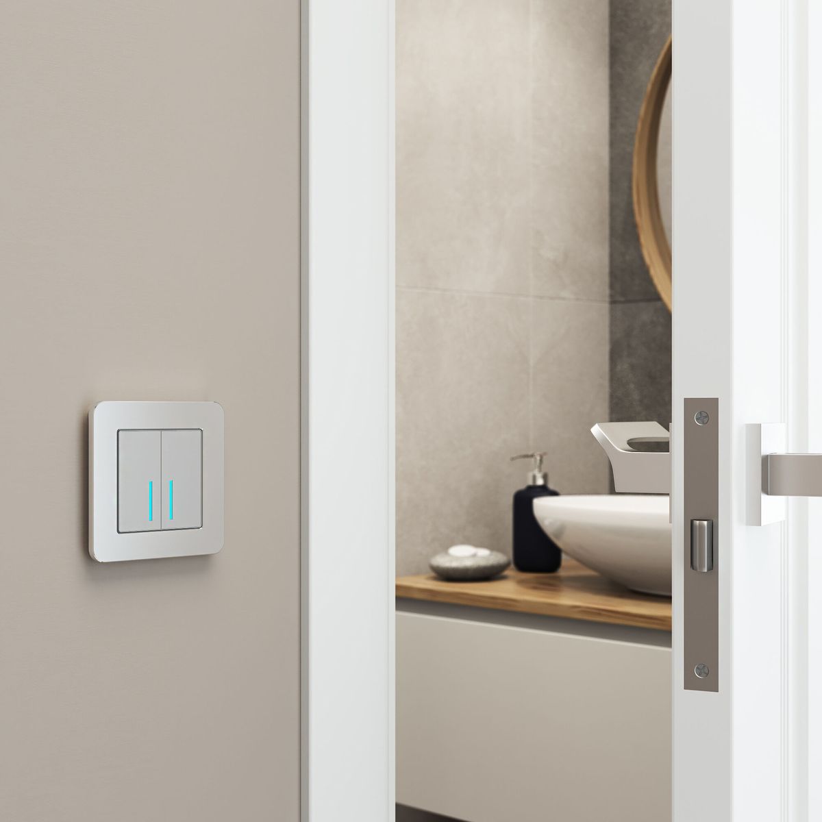 рамка на 1 пост werkel platinum алюминий 4690389184413 w0012606