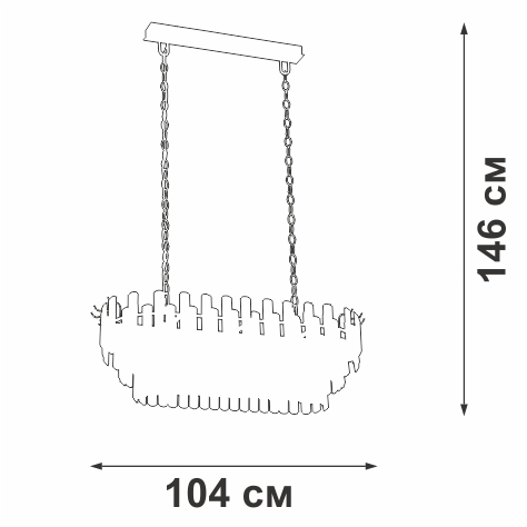 подвесная люстра vitaluce v53440-8/19