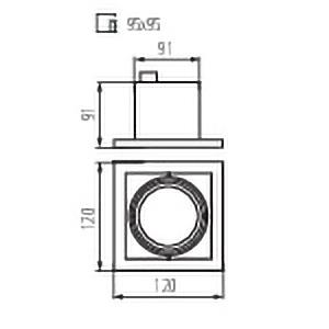 точечный светильник kanlux meril dlp-50-w 26480
