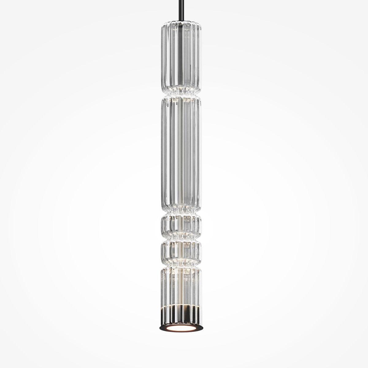 подвесной светодиодный светильник maytoni ordo mod272pl-l12ch3k