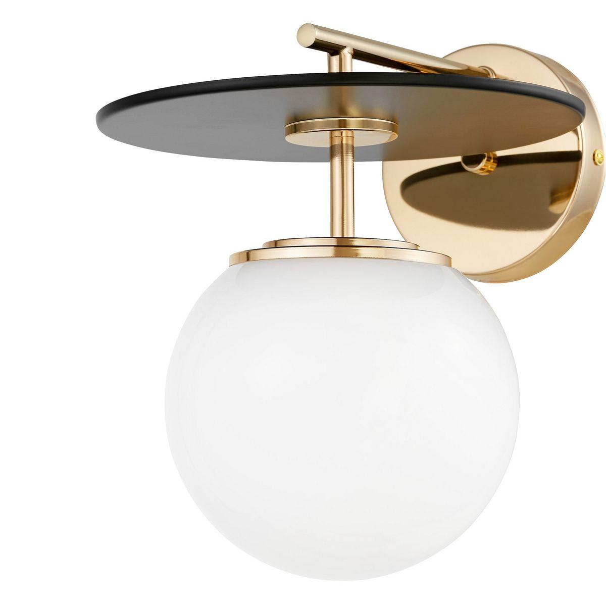 бра lumina deco dalton ldw 7014-1 gd+bk