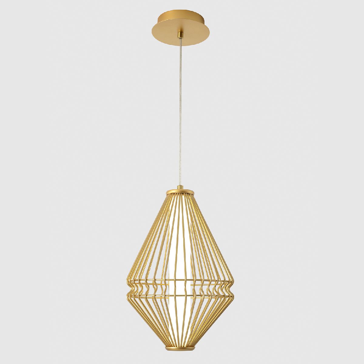 подвесной светильник crystal lux cuadra sp18w led gold