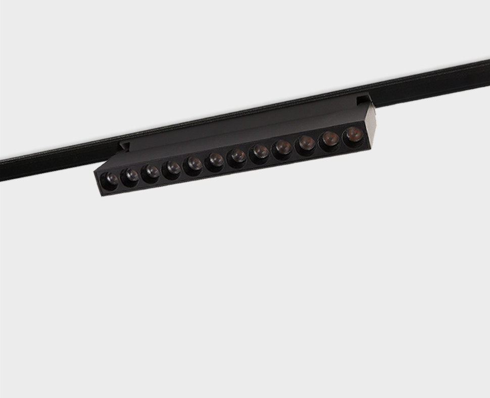 трековый магнитный светильник italline atom it012-5023 black 3000k