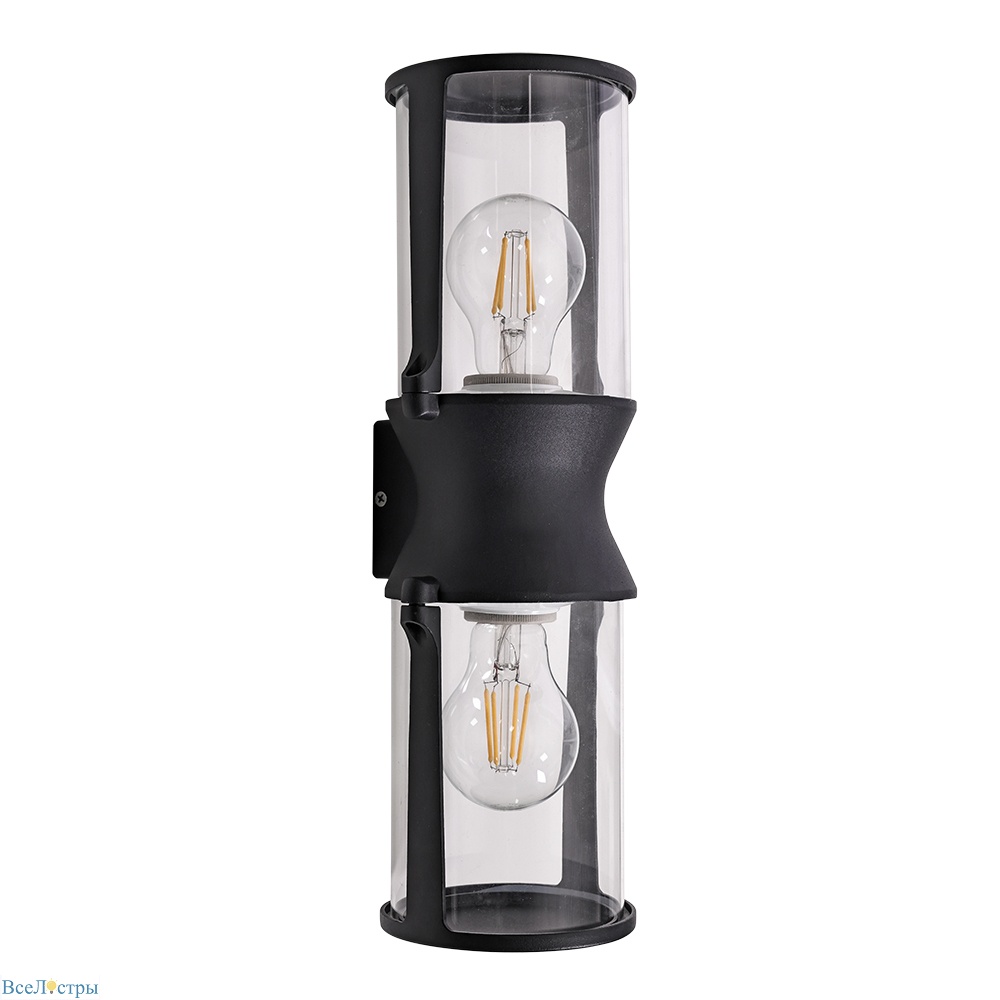 уличный настенный светильник arte lamp minchir a8306al-2bk