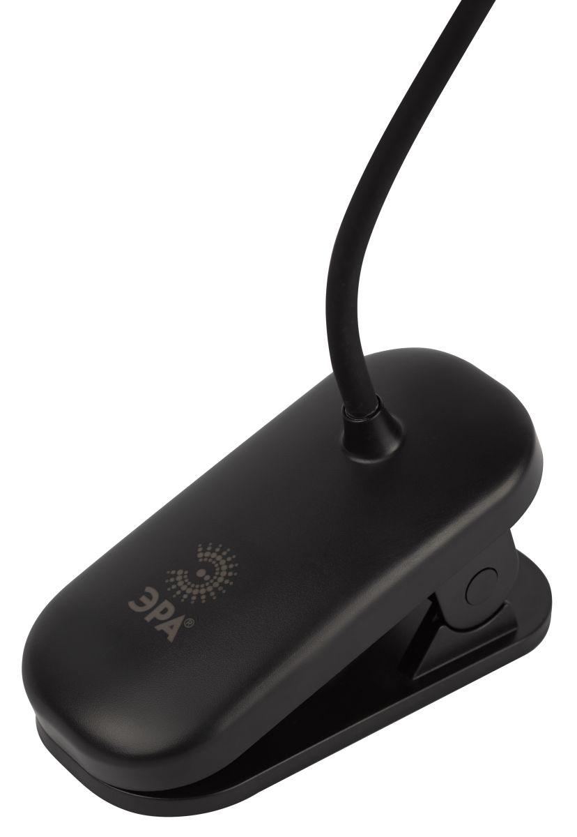 настольная аккумуляторная лампа эра nled-525-6w-bk б0068549