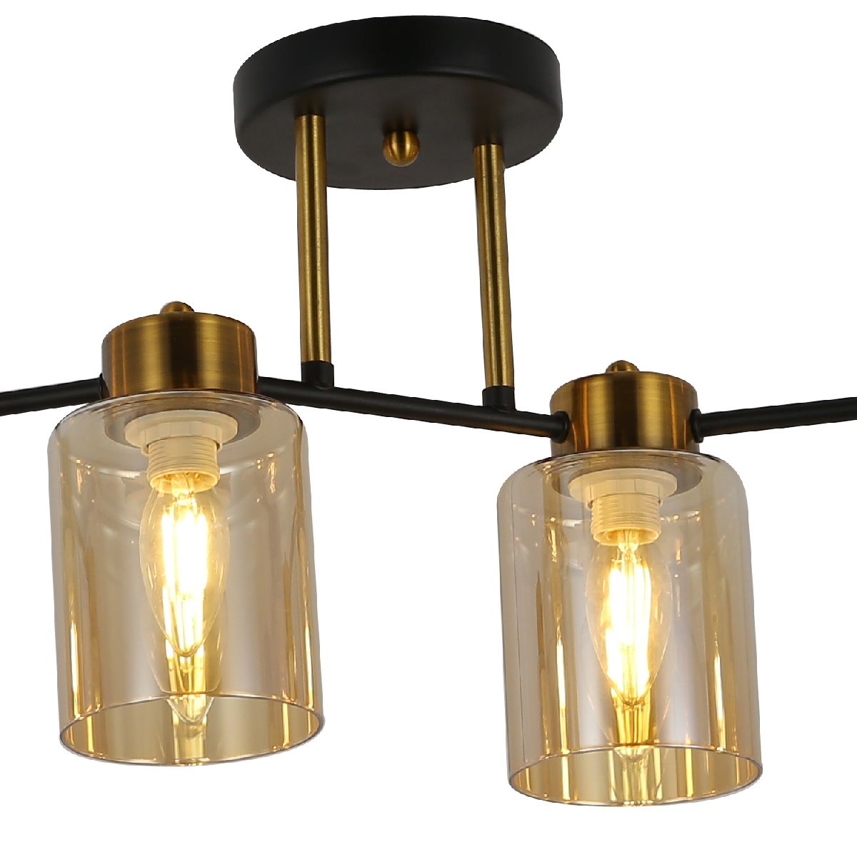 потолочная люстра illumico il6111-6cou-79 bk gd qui