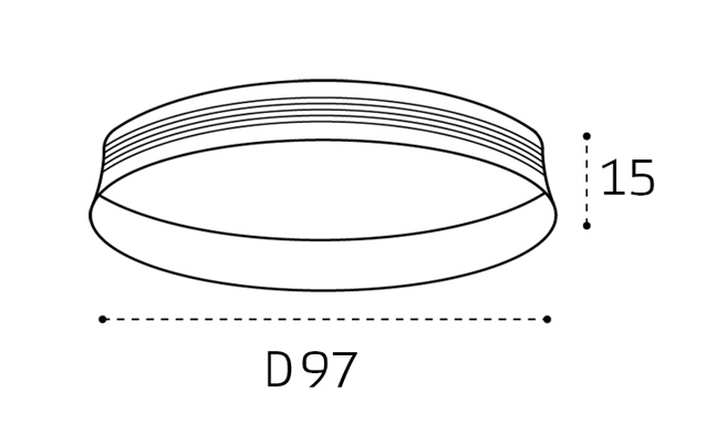 декоративное кольцо italline de-315 gold