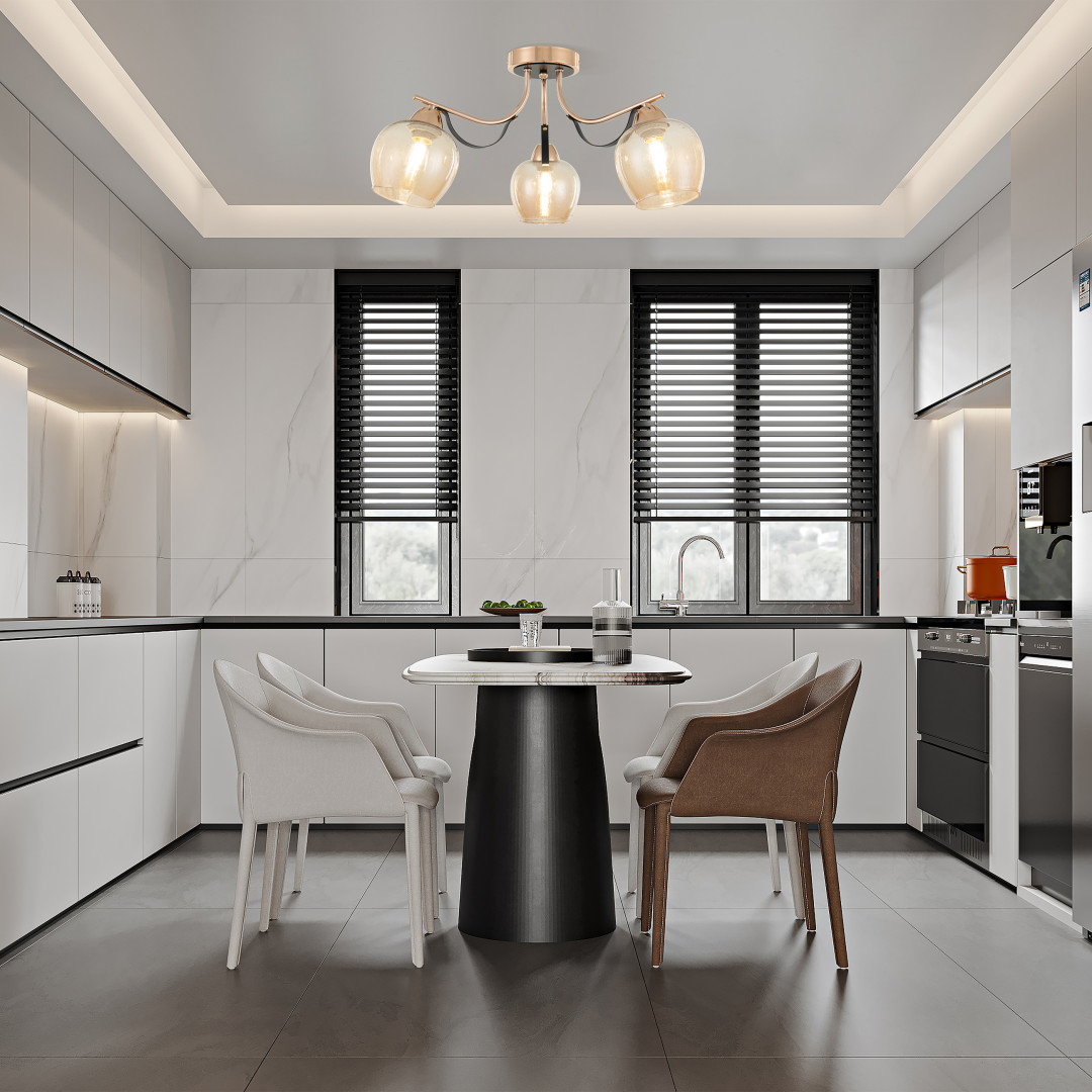 потолочная люстра arte milano amalfi 322306/3 fg+bk