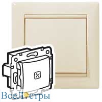 выключатель одноклавишный с подсветкой legrand valena classic 695601