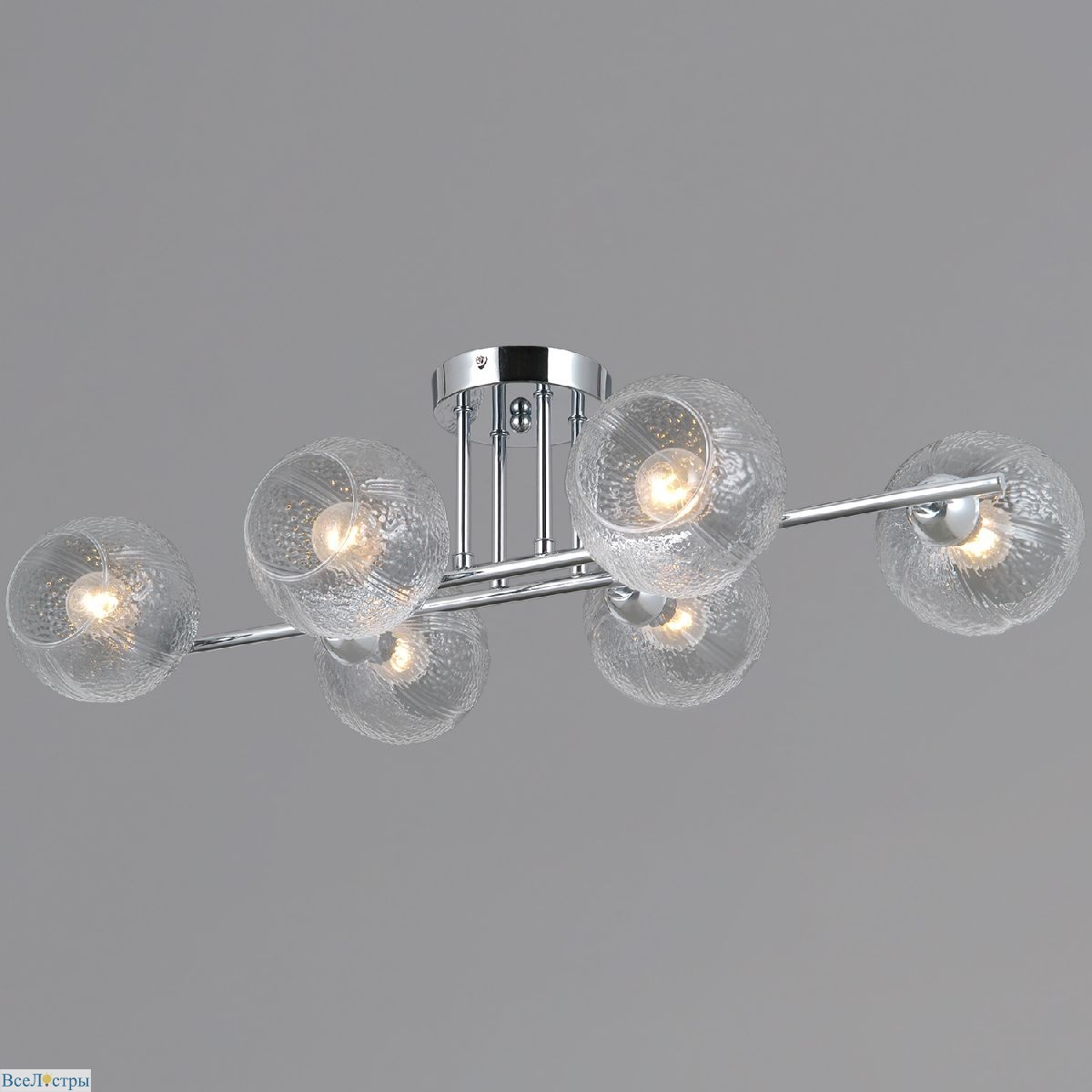 потолочная люстра illumico il0701-6csq-24 cr aries