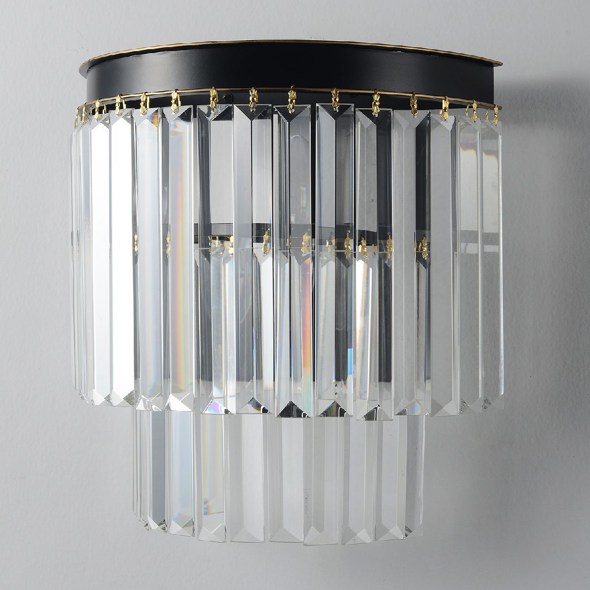 настенный светильник crystal lux maxime ap2 black