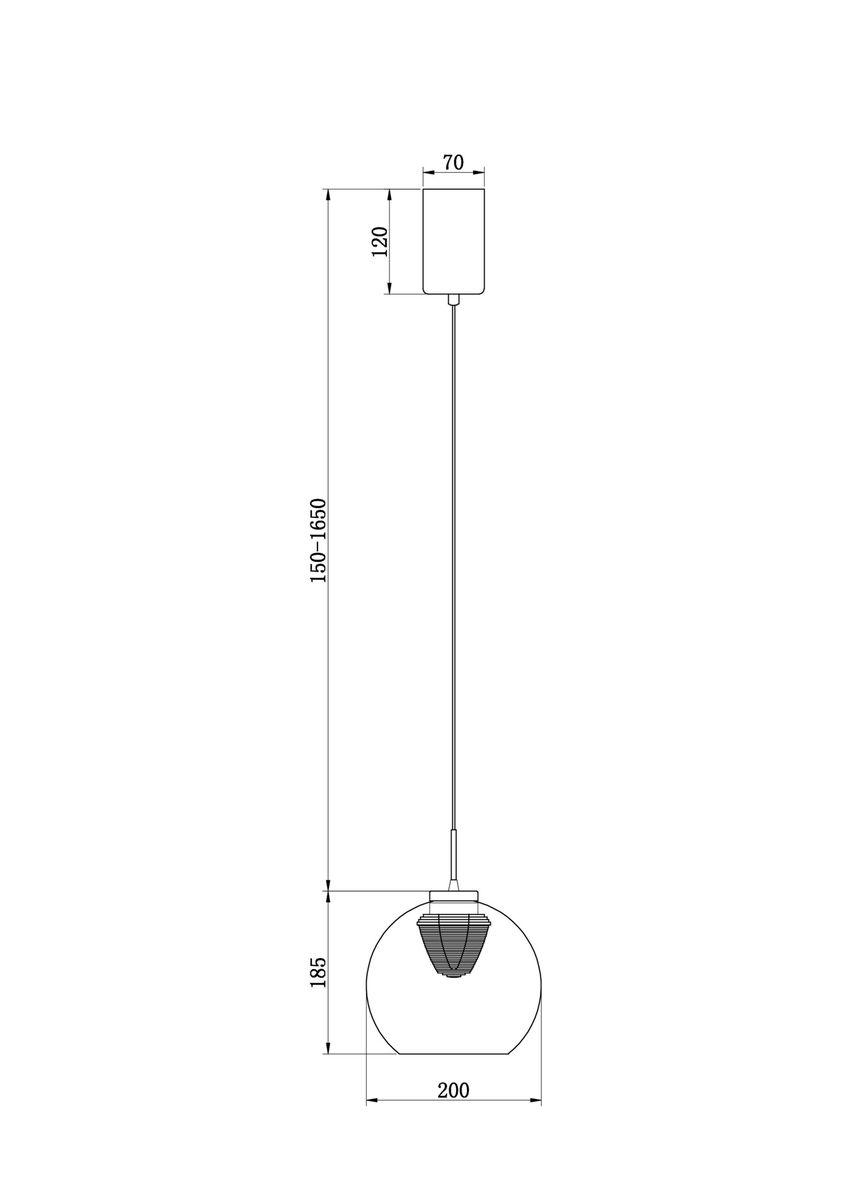 подвесной светодиодный светильник freya fume fr5399pl-l4bs2