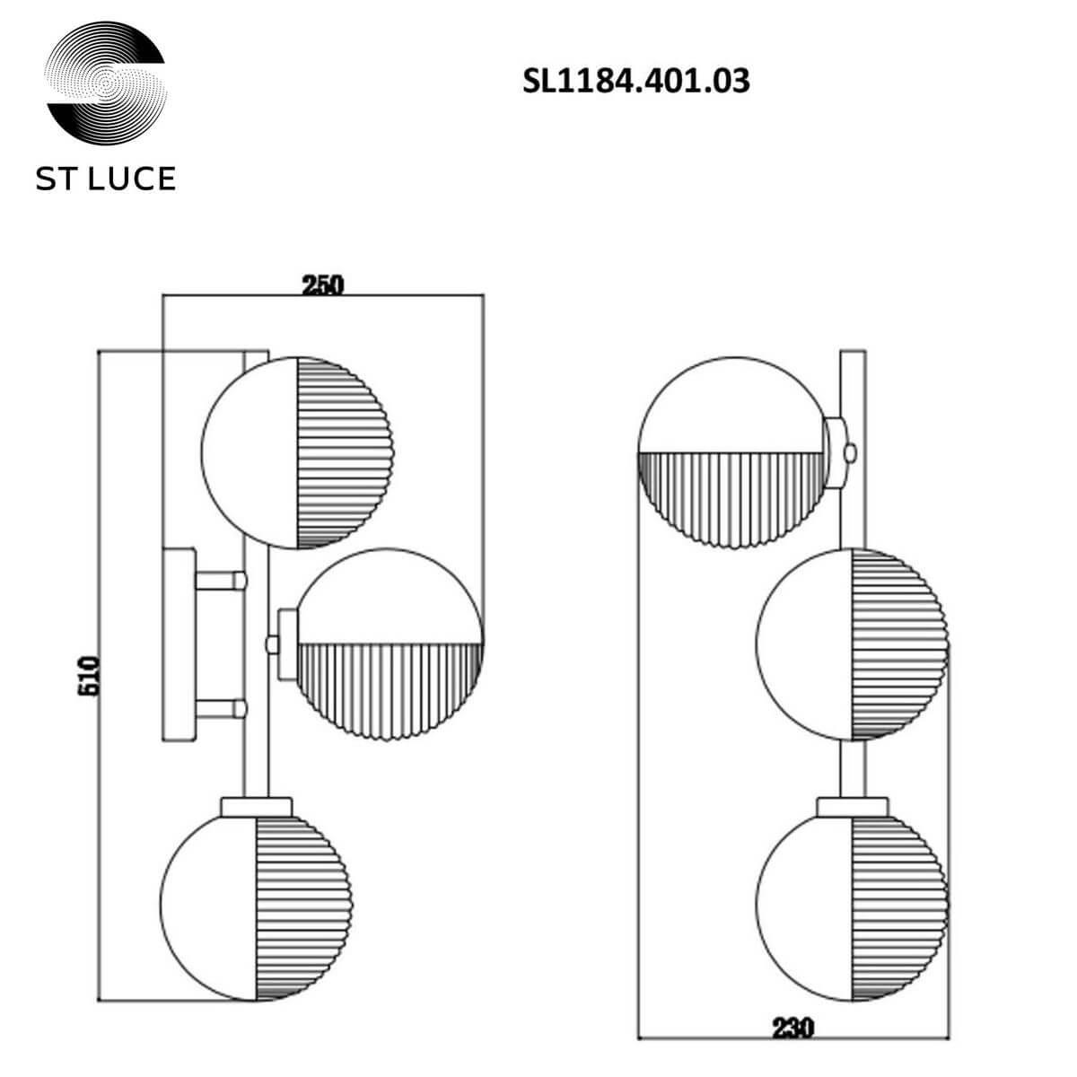 бра st luce todo sl1184.401.03