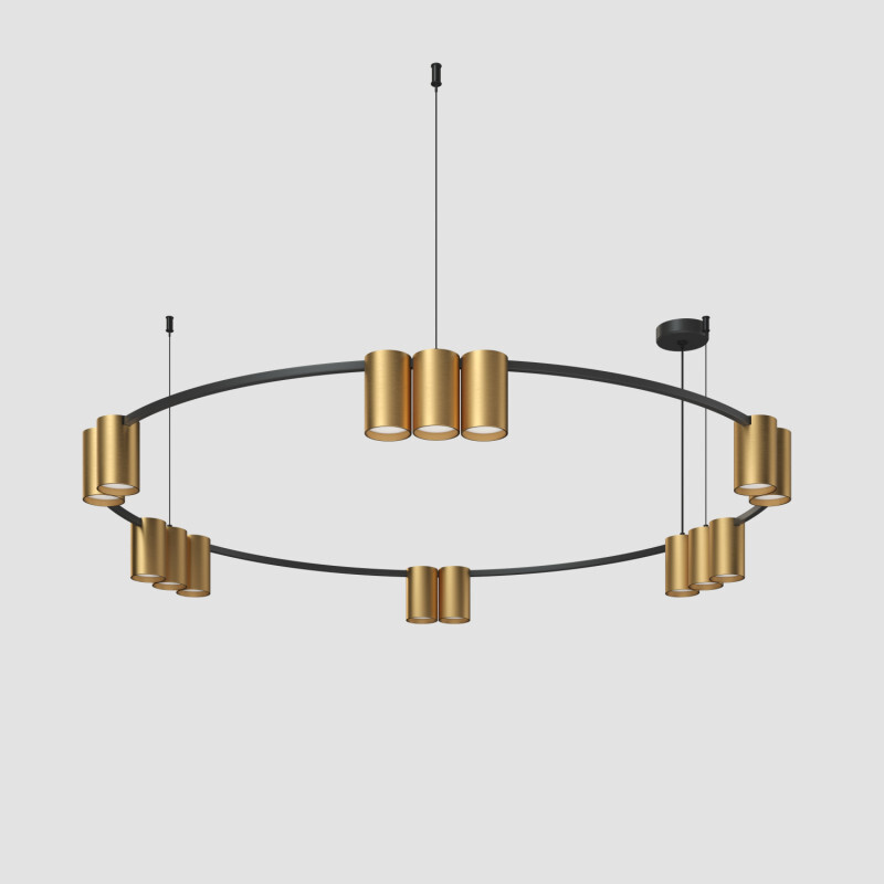 подвесная люстра denkirs orbit dk4067-bk+sg