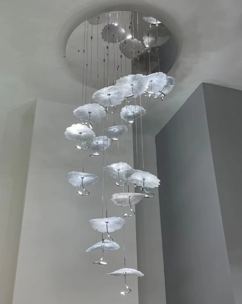 подвесная люстра delight collection x-8827p/19 silver