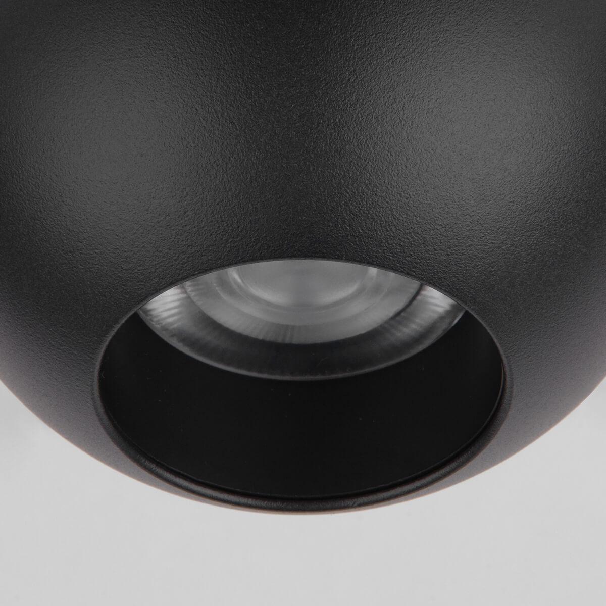трековый светодиодный светильник elektrostandard ball черный 12w 4200k ltb77 4690389169885