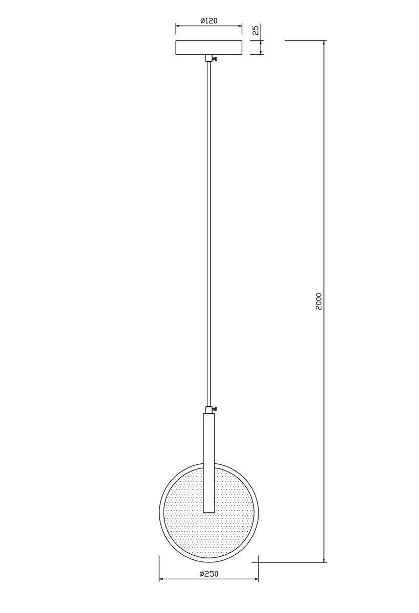 подвесной светодиодный светильник freya nova fr6002pl-l15bs