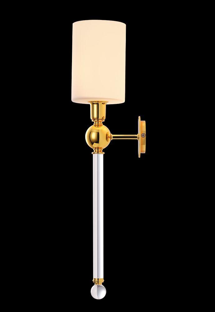 бра crystal lux mirabella ap1 gold/white