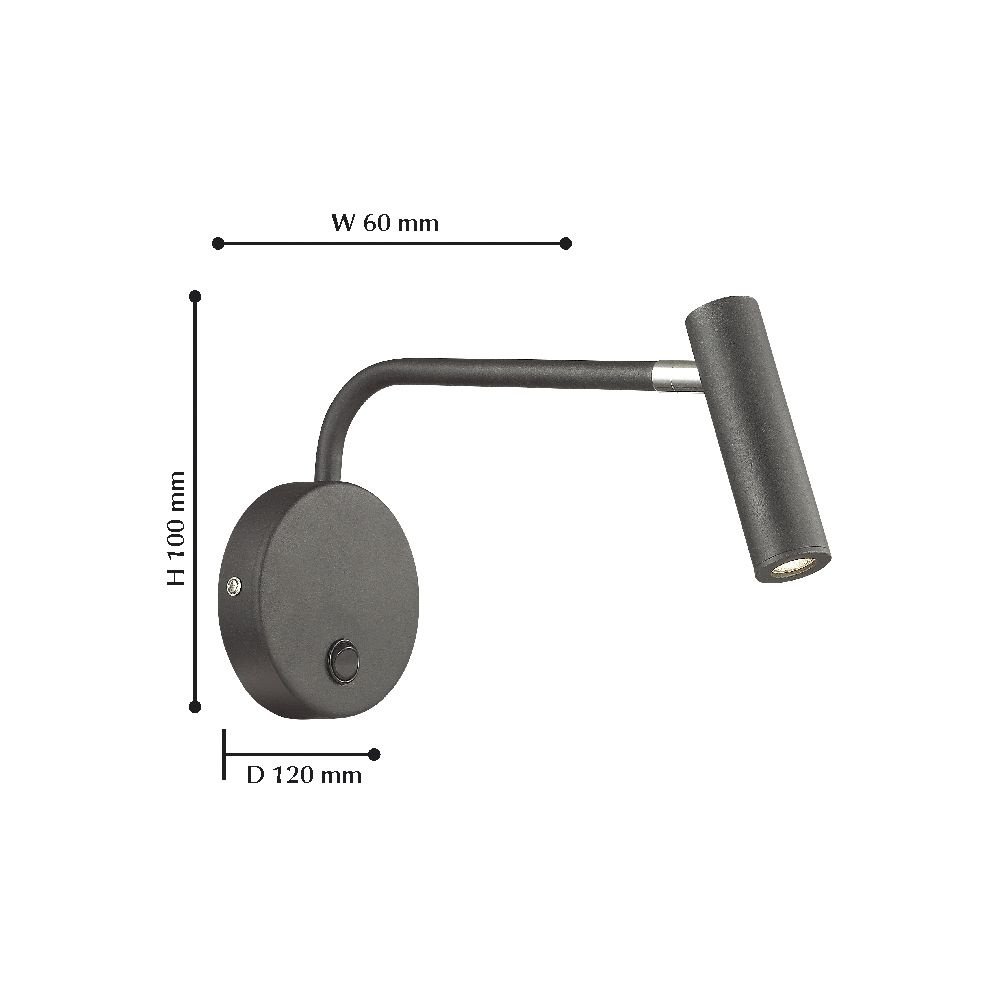 светодиодный спот favourite murum 1960-1w