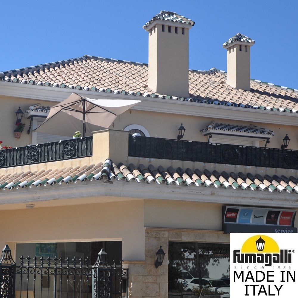 уличный настенный светильник fumagalli bisso/rut e26.131.000.axe27