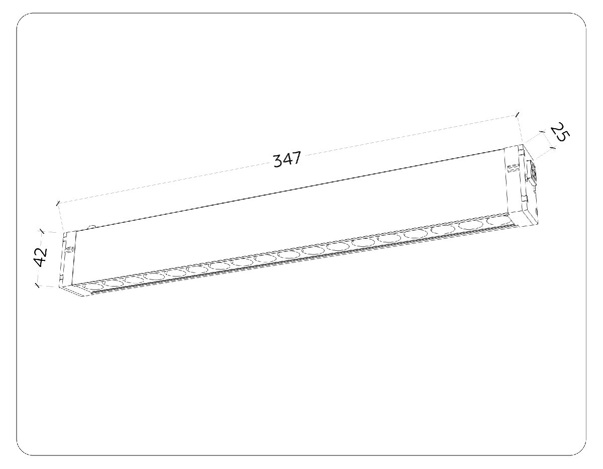 трековый магнитный светильник ambrella light magnetic 220v gl1311