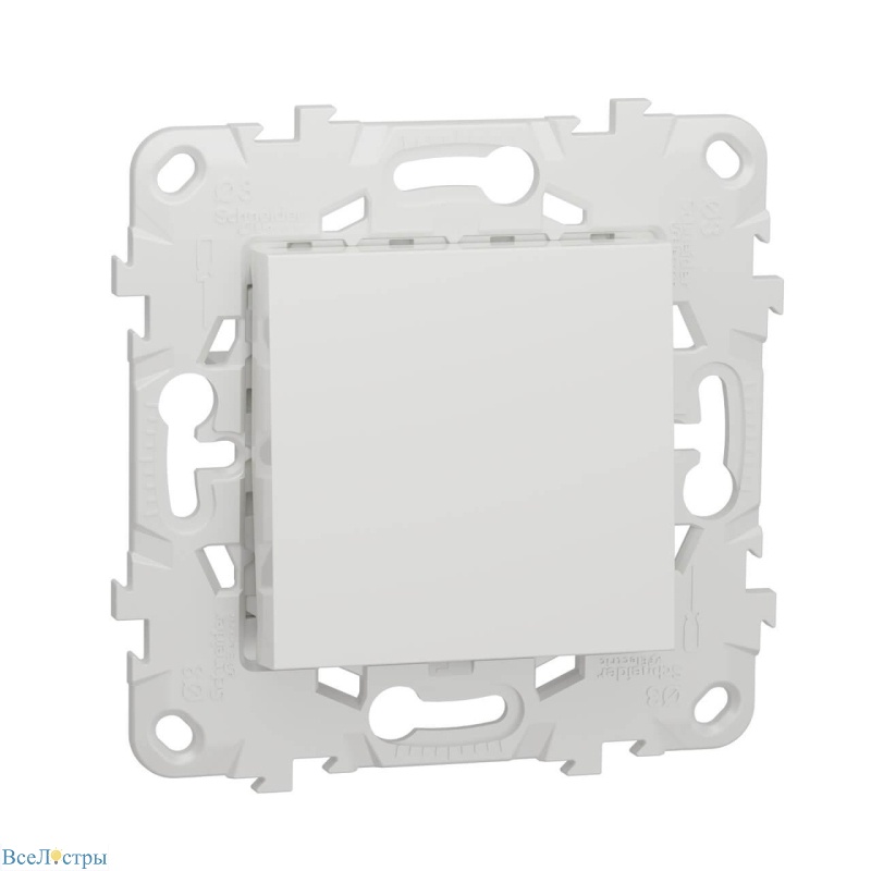 выключатель одноклавишный schneider electric unica new nu520118