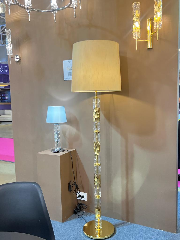 настольная лампа crystal lux primavera lg1 chrome