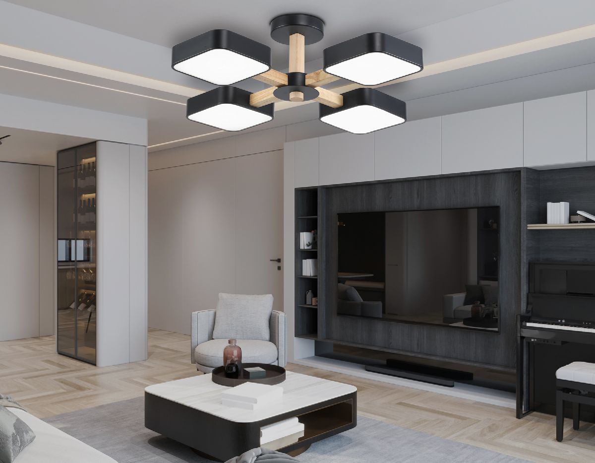 люстра на штанге ambrella light linetech comfort fl4880