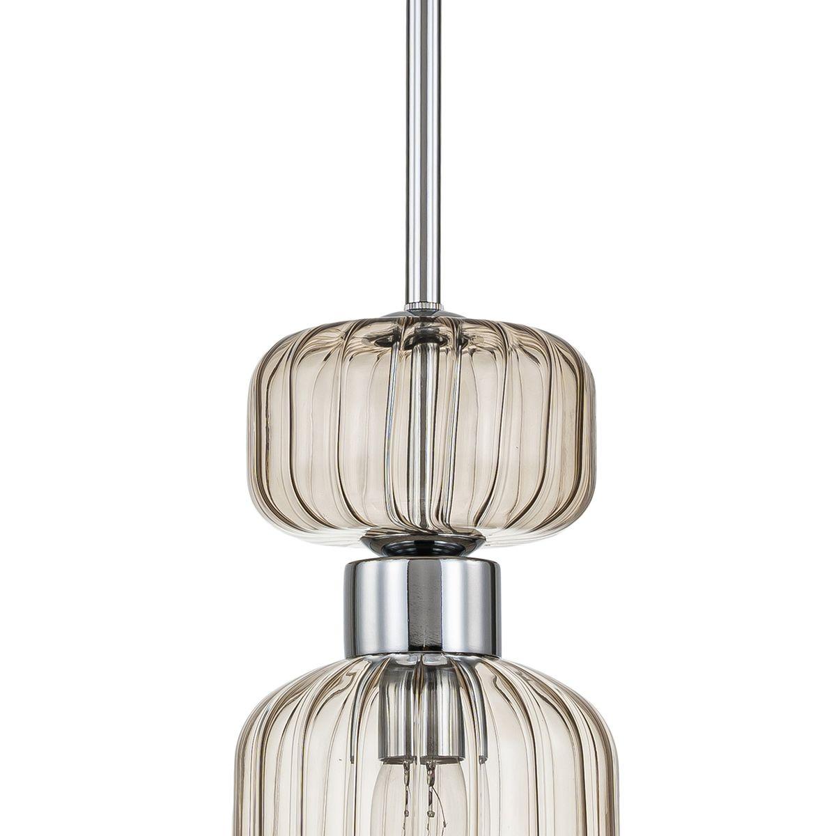 подвесной светильник escada gloss 1141/1s chrome/beige