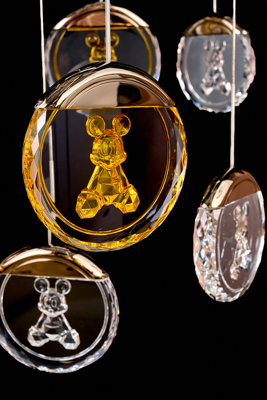 подвесная люстра mickey le7714/16 black chrome