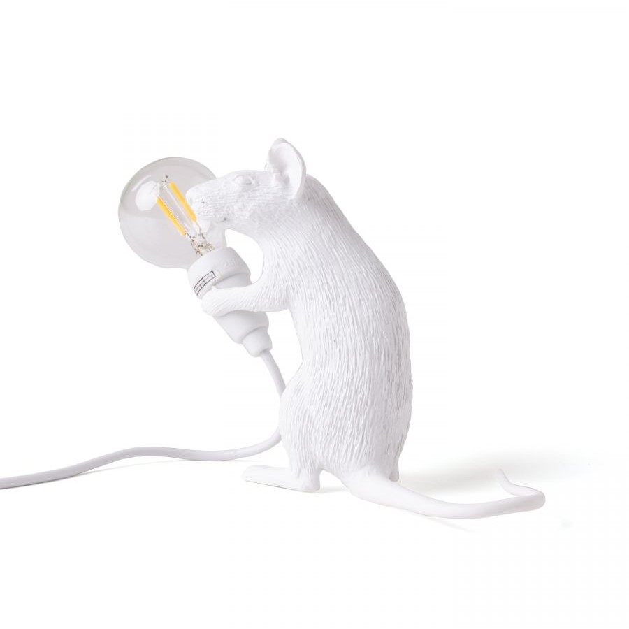 настольная лампа mouse lamp sitting usb seletti