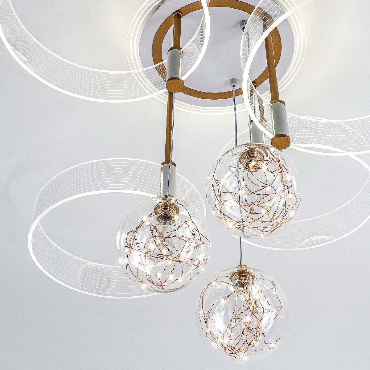 потолочная люстра led4u l1040-750 wt