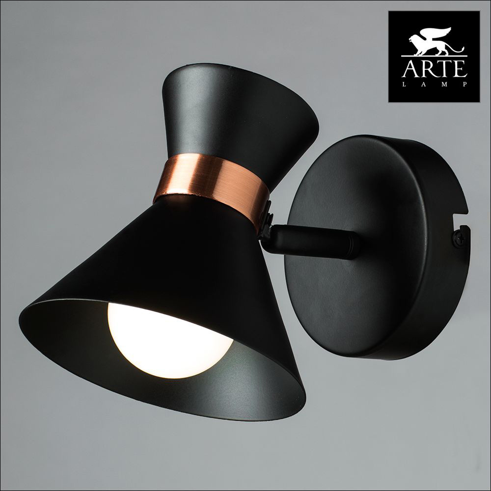 спот arte lamp baltimore a1406ap-1bk
