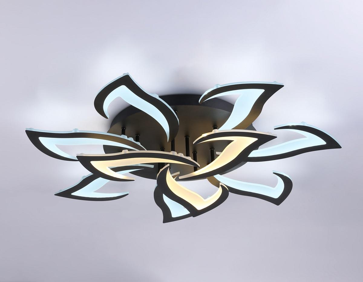 потолочная светодиодная люстра ambrella light acrylica original fa4474