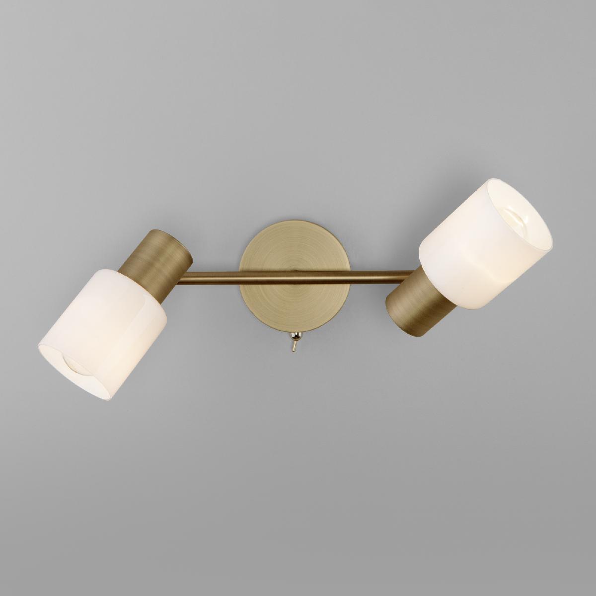 настенный светильник eurosvet corso 20089/2 бронза