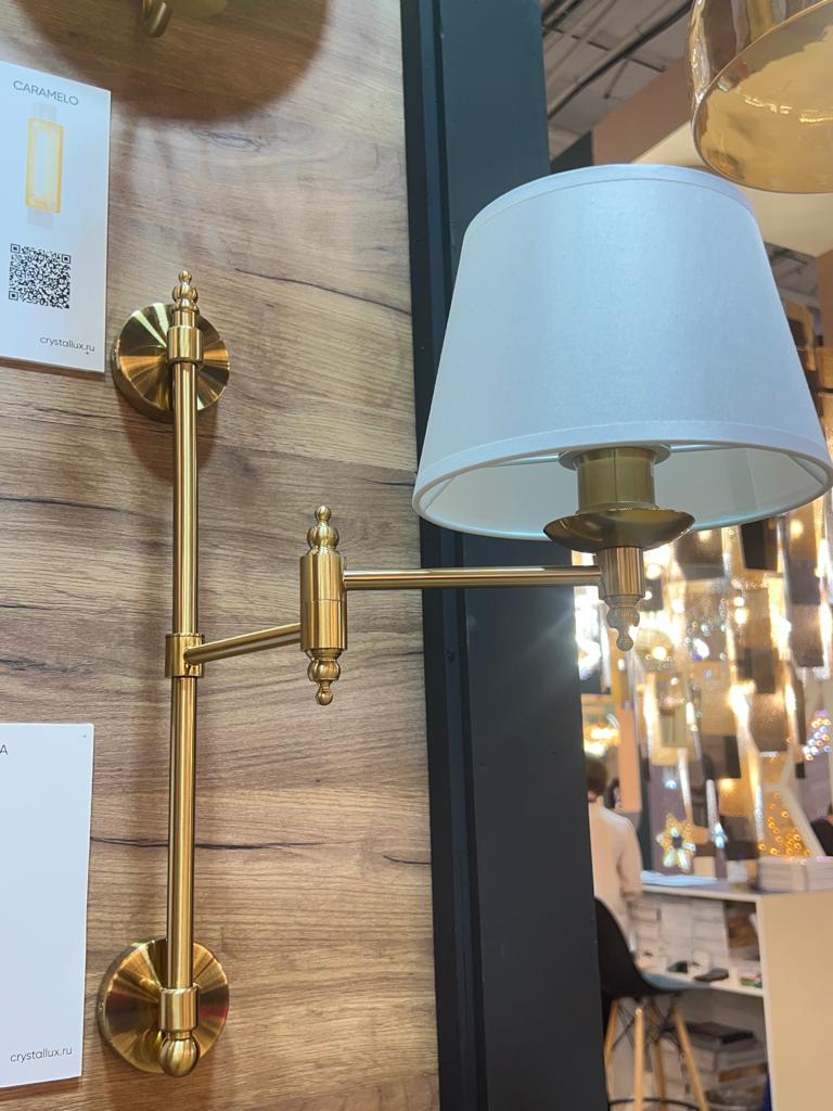 бра crystal lux poesia ap1 brass