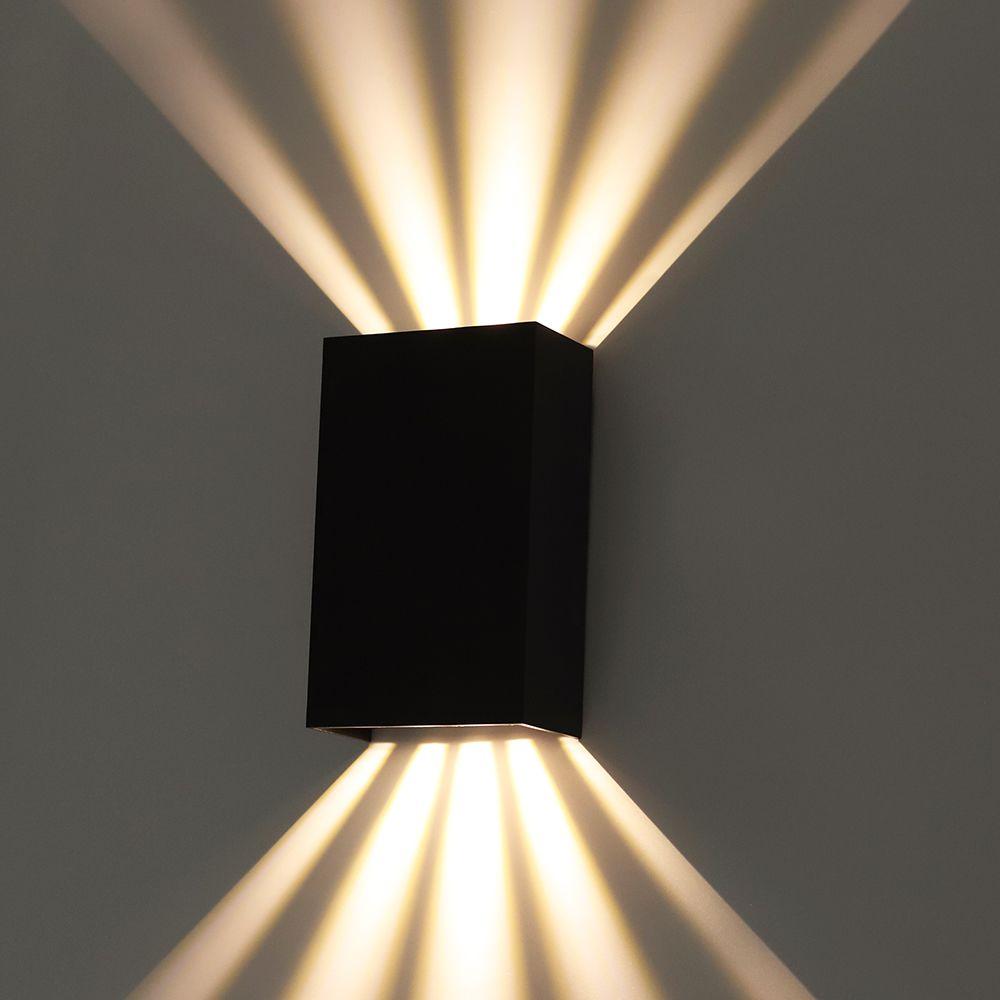 уличный настенный светодиодный светильник arte lamp algol a5640al-2bk
