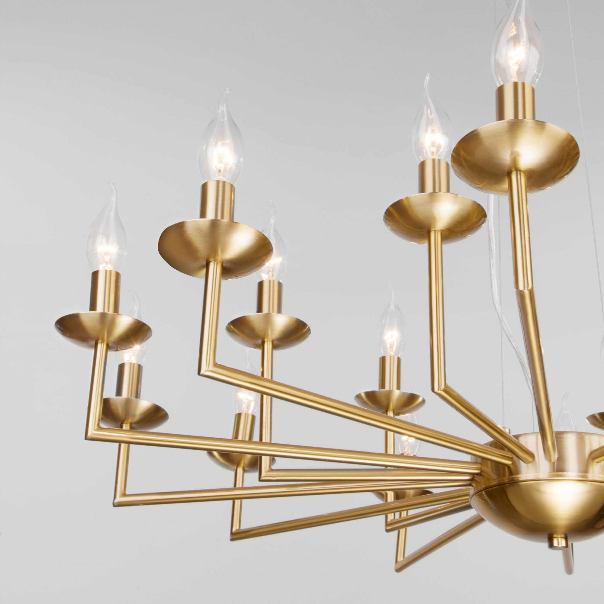 подвесная люстра eurosvet cariso 60150/18 латунь