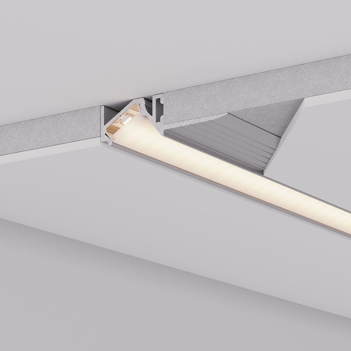 профиль arlight pds-bevel-f-hide-2000 (алюминий) 063420