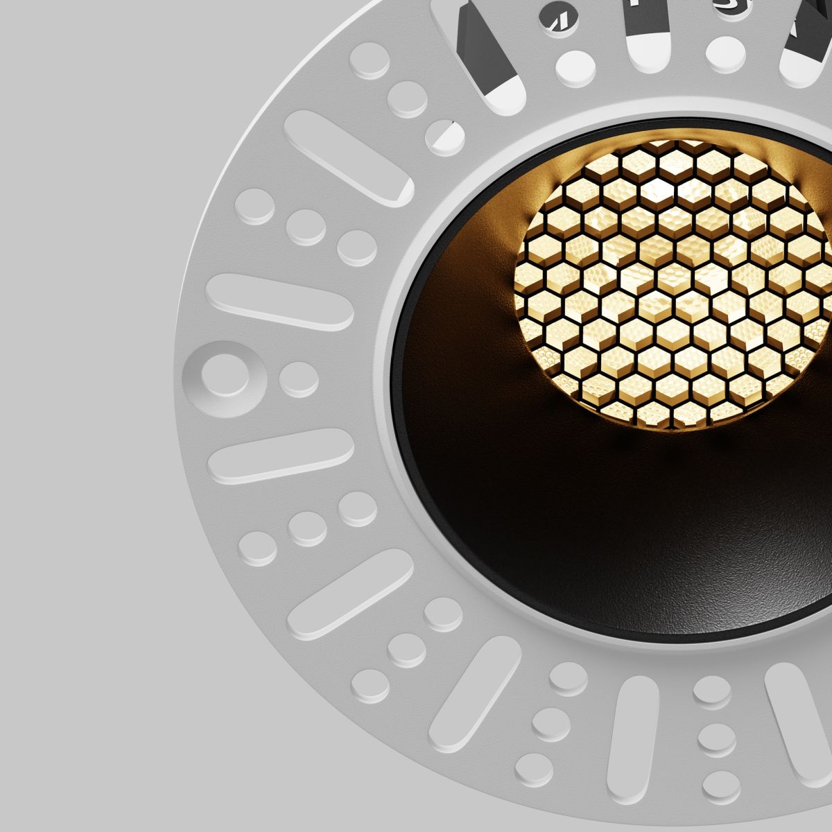 встраиваемый светильник maytoni dip dl119-10w-2.7k-trs-b