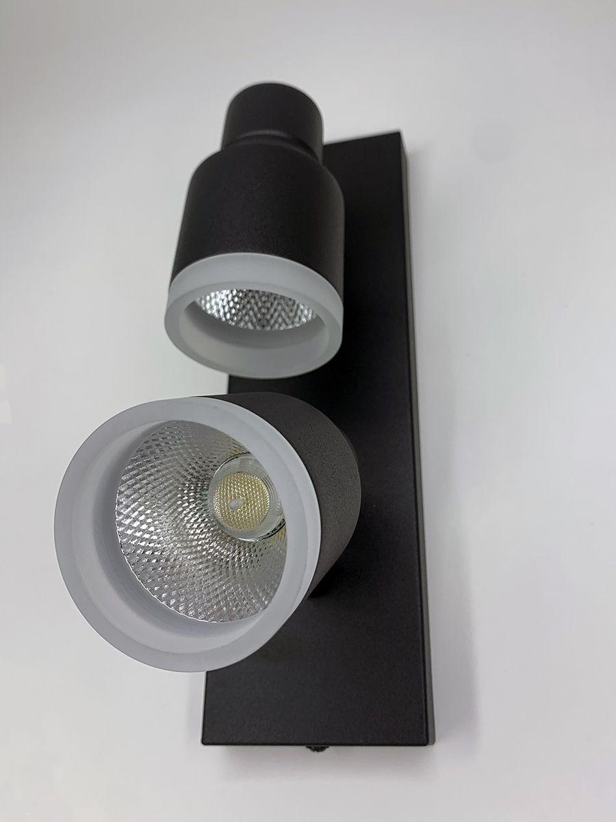светодиодный спот elvan nls-1202/2x5w-nh-bk