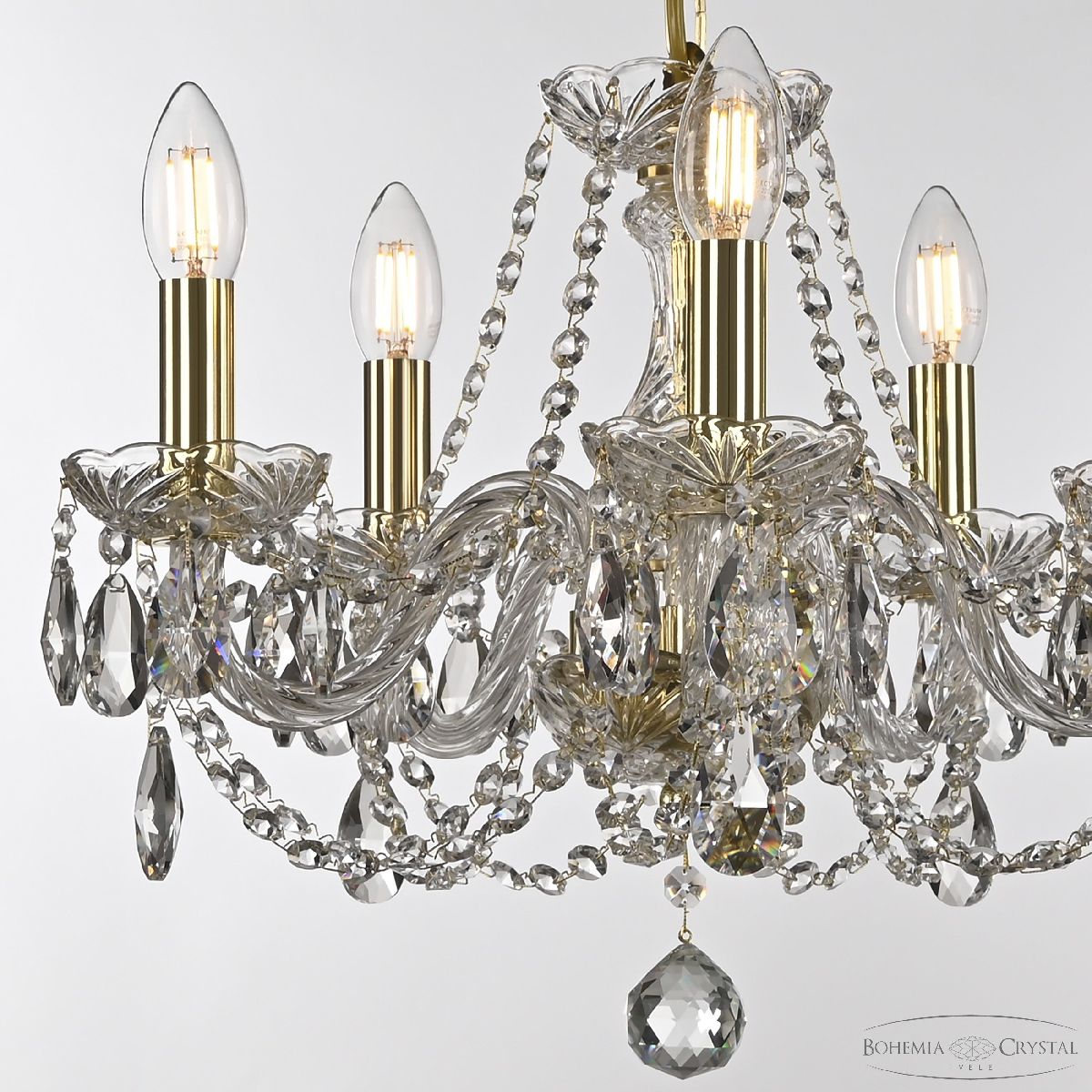 подвесная люстра bohemia ivele crystal 101/5/141 g