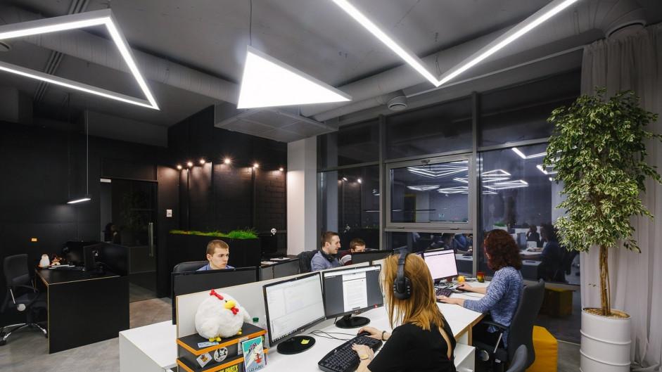 подвесной светодиодный светильник siled trigon 7371235