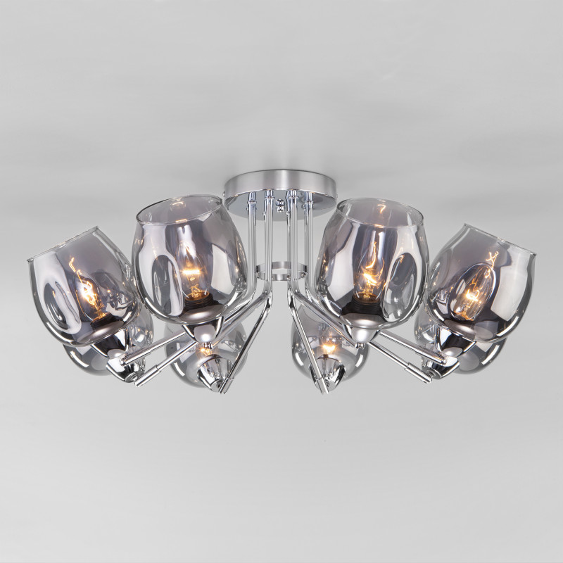 люстра на штанге eurosvet 30164/8 хром