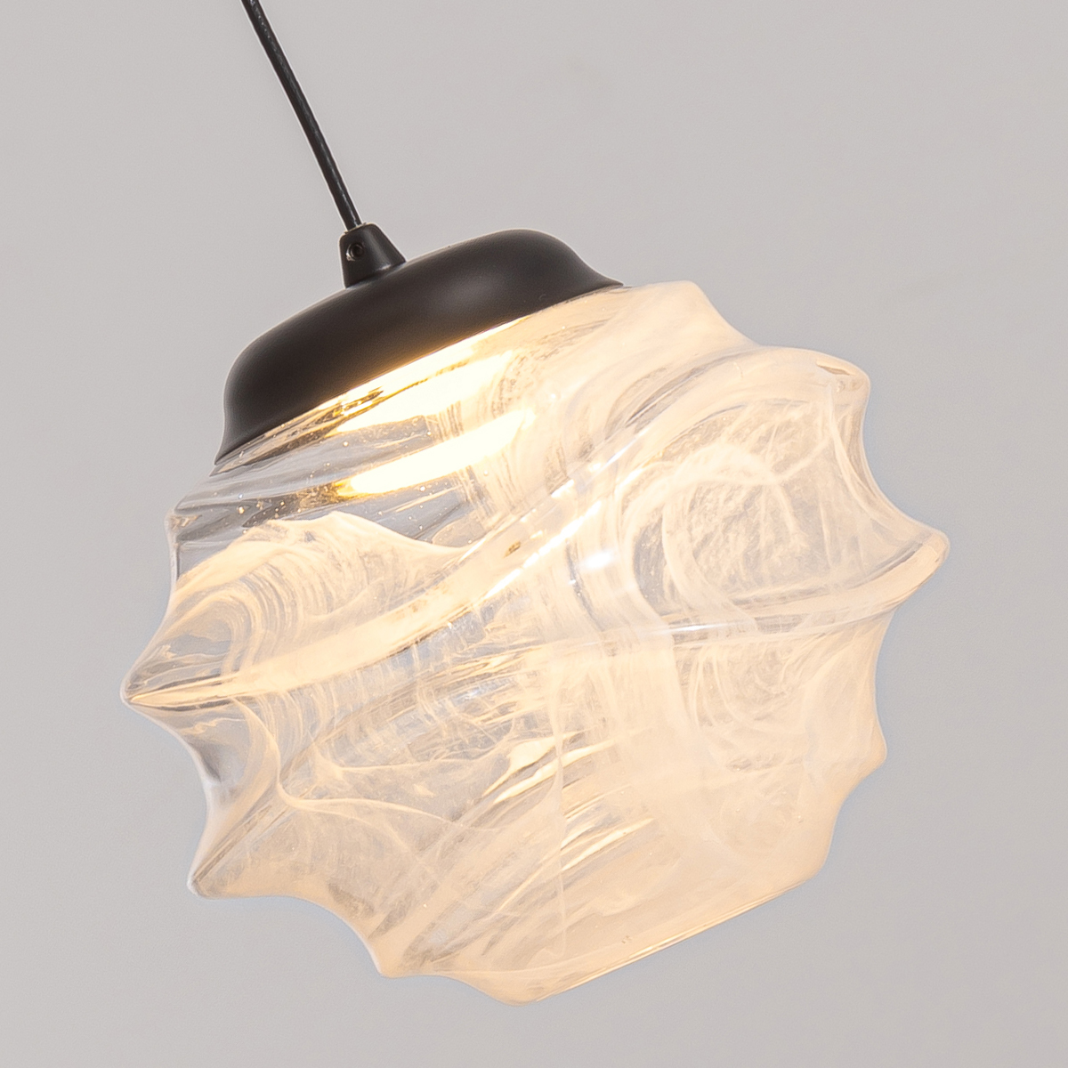 подвесной светильник delight collection md25030003-1a matt black/clear