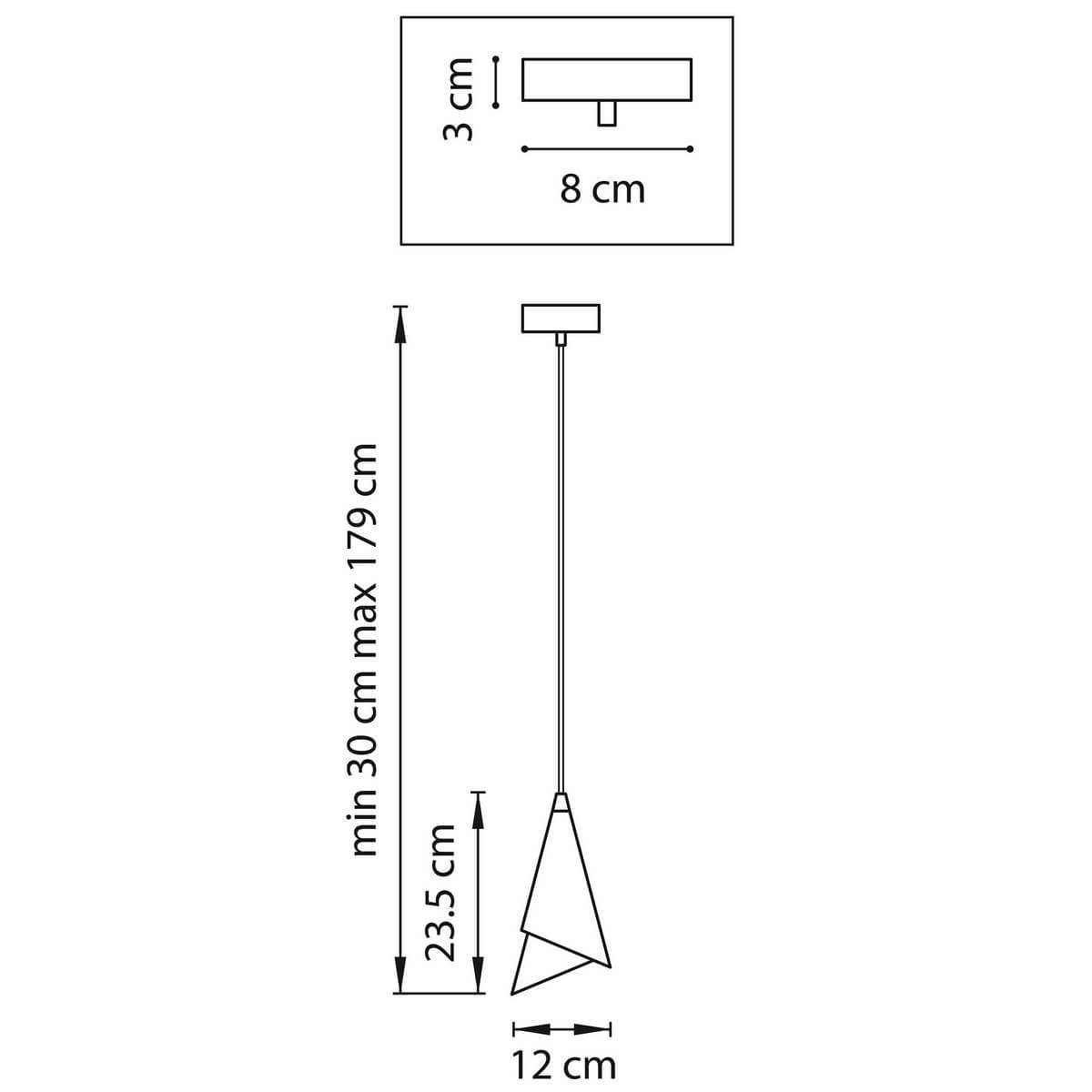 подвесной светильник lightstar cone 757010
