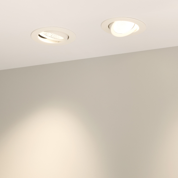 встраиваемый светильник arlight ltd-polar-turn-r90-7w warm3000 032310