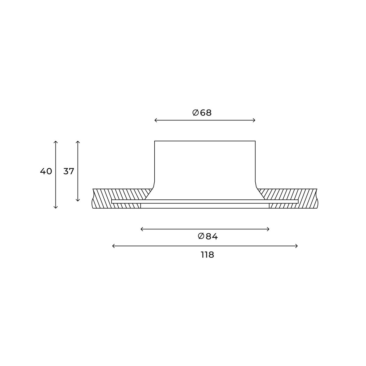 точечный светильник hesby lighting tromso hsbl_0200