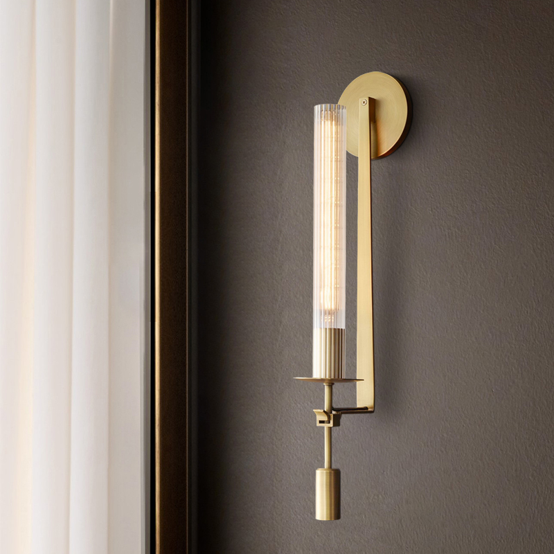 бра delight collection mt8615-1w antique brass